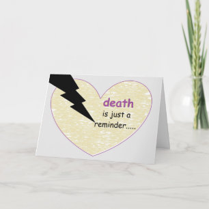 Carte le rappel de la mort… par le peacewillow