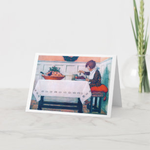 Carte Le repas de Noël, Jessie Willcox Smith