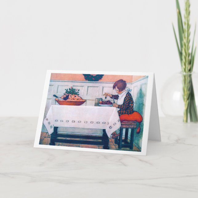 Carte Le repas de Noël, Jessie Willcox Smith (Devant)