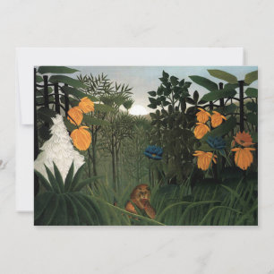 Carte Le Repas du lion   Henri Rousseau