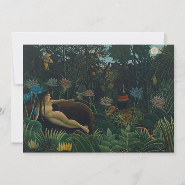 Carte Le rêve (Le Reve Exotique) d'Henri Rousseau (Devant)
