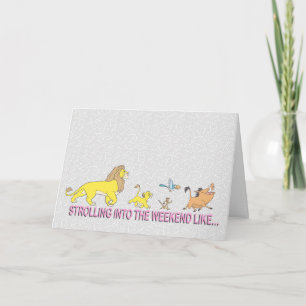 Carte Le Roi Lion   Se promener dans le week-end