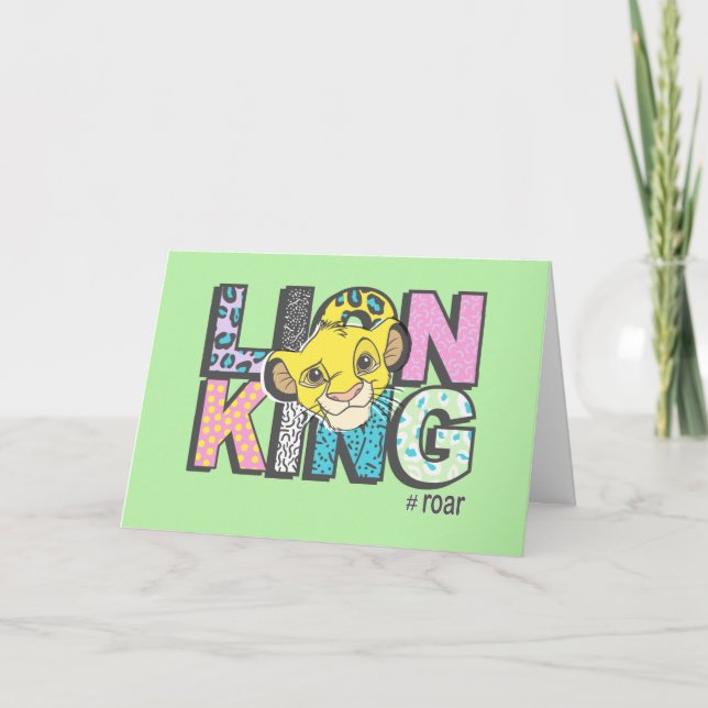 Carte Le Roi Lion | Simba #Roar (Devant)