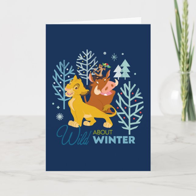Carte Le Roi Lion | Wild About Winter (Devant)