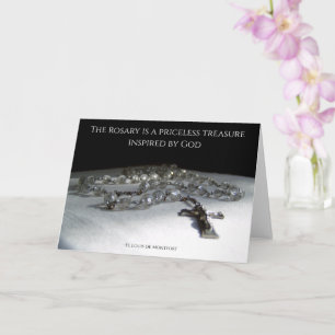 Carte Le Rosaire, un trésor inestimable inspiré par Dieu