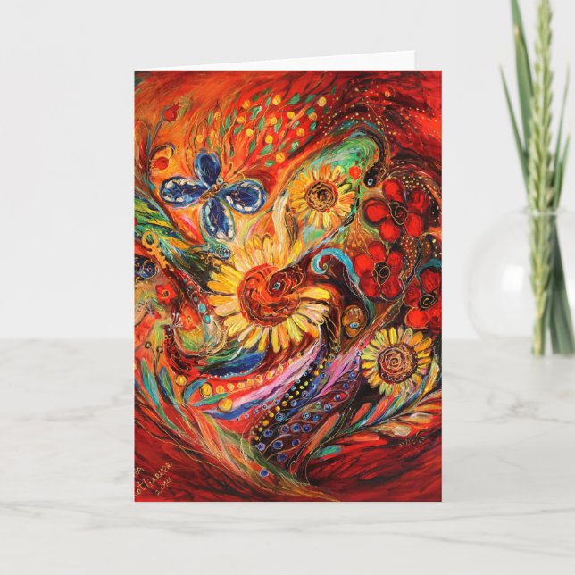 Carte Le rouge sur le rouge (Devant)