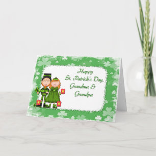 Carte Le saint tapote des grands-parents