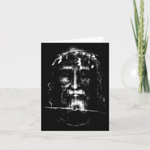 Carte Le Saint Visage Linceul de Turin Visage de Jésus-C
