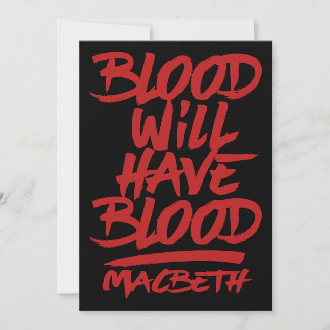 Carte Le Sang De Macbeth Aura Du Sang (Devant)