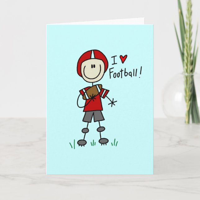 Carte Le schéma T-shirts et cadeaux de bâton du football (Devant)