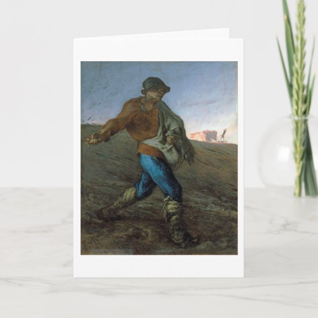 Carte Le Sower, Jean-François Millet (Devant)