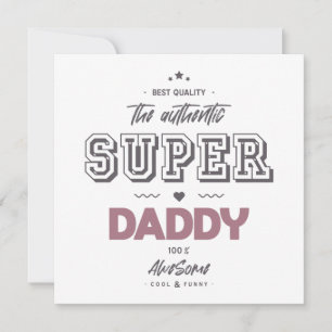 Carte Le super papa authentique