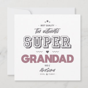 Carte Le super papy authentique