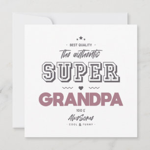 Carte Le super papy authentique