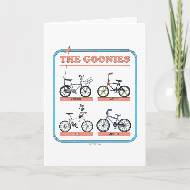 Carte Le tableau des vélos de Goonies (Devant)