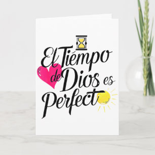 Carte Le Temps De Dieu Est Parfait Phrase Chrétienne
