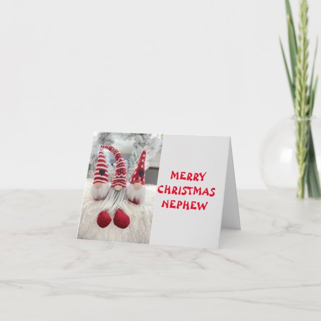 CARTE LE TEMPS DU PLAISIR À NOËL NEPHEW (Devant)