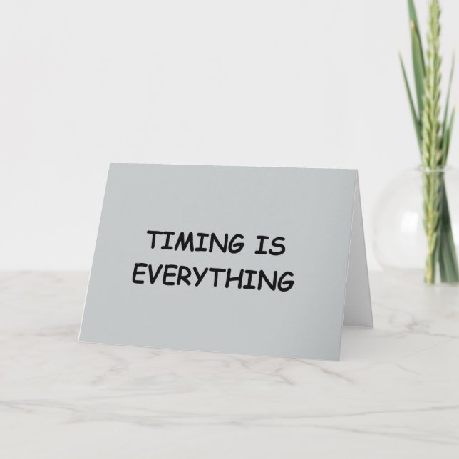 CARTE LE TEMPS EST TOUT CE QUI CITE LE TRUISME FAITS L'A (Devant)