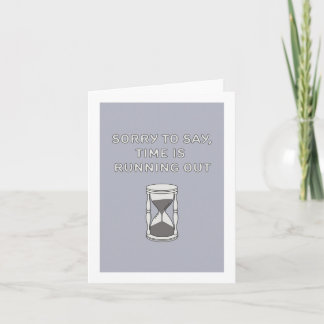 Carte Le temps presse