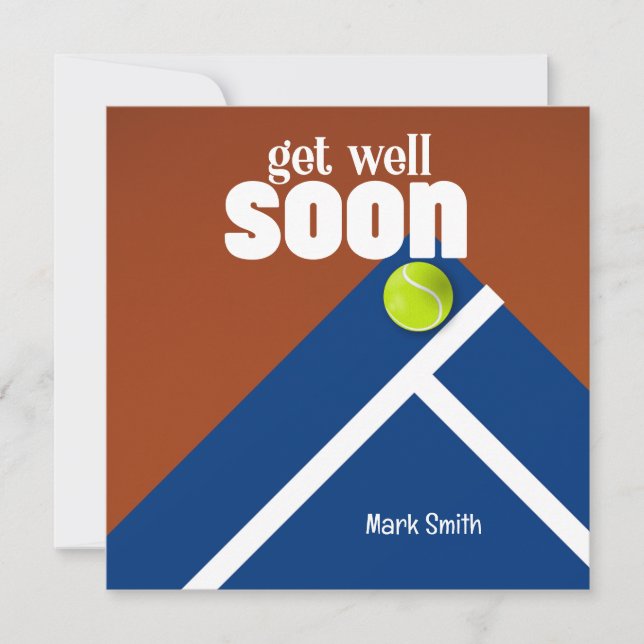 Carte Le Tennis Va Bien Bientôt (Devant)