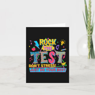 Carte Le test ne stresse pas juste faire votre meilleur 