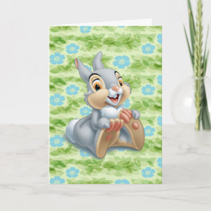 Carte Le Thumper de Bambi tenant ses pieds