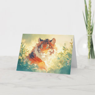 Carte Le tigre qui regarde