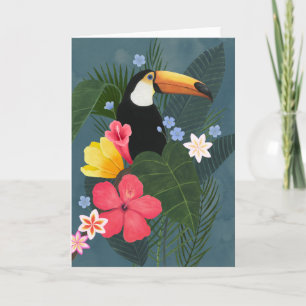 Carte Le Toucan tropical dans le désert