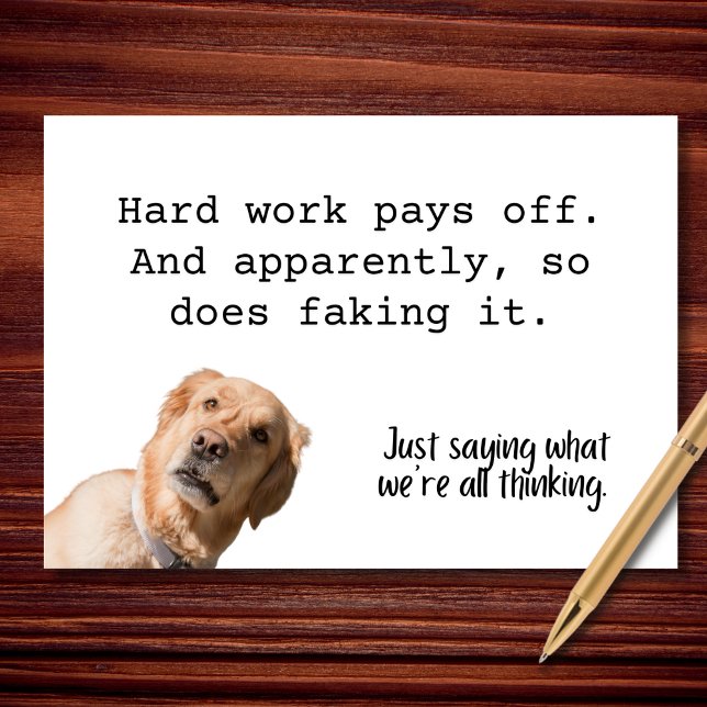 Carte Le travail dur contre l'inversion (Créateur téléchargé)