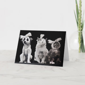 Carte Le trio triste, intérieur vide