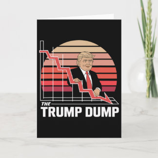 Carte Le Trump Dump Drôle Anti Trump Krach Boursier