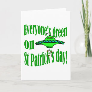 Carte Le vert pour tous le jour de la Saint Patrick