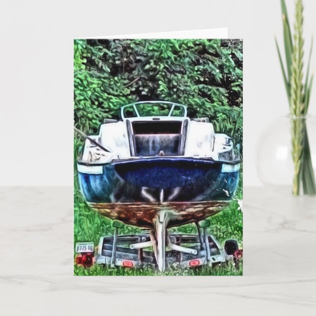 Carte Le vieux bateau (Devant)