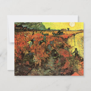 Carte Le vignoble rouge par Vincent van Gogh
