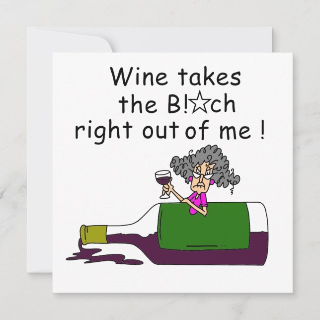 Carte Le Vin M'A Mélangé (Devant)