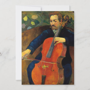 Carte Le violoncelliste Schneklud   Paul Gauguin