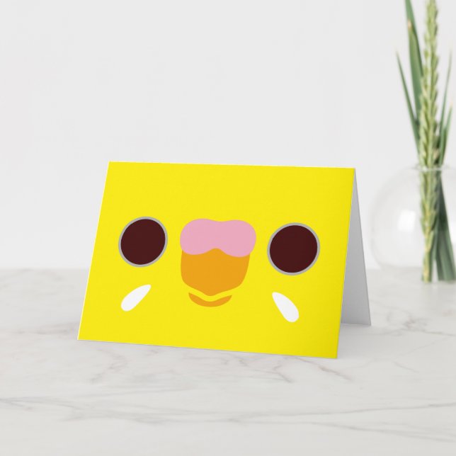 Carte Le visage d'une bougie de lutino (Devant)