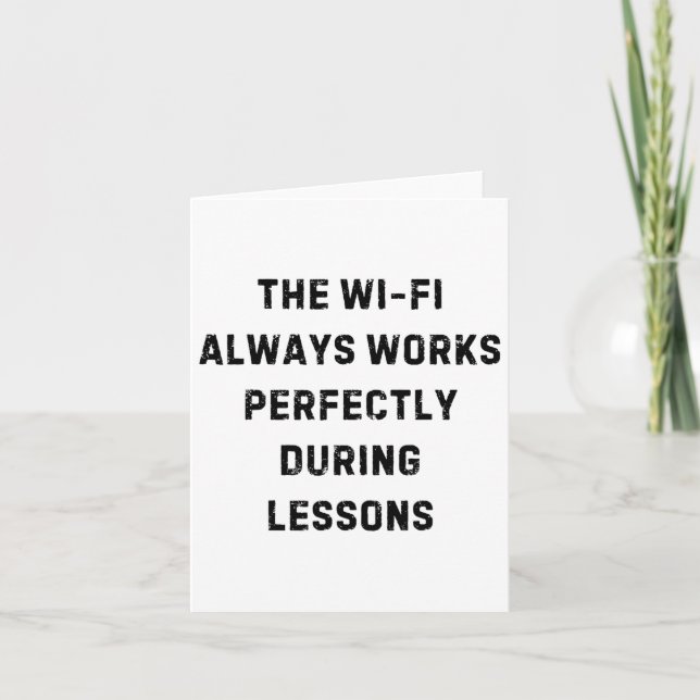 Carte Le Wi-fi Fonctionne Toujours Parfaitement Professe (Devant)
