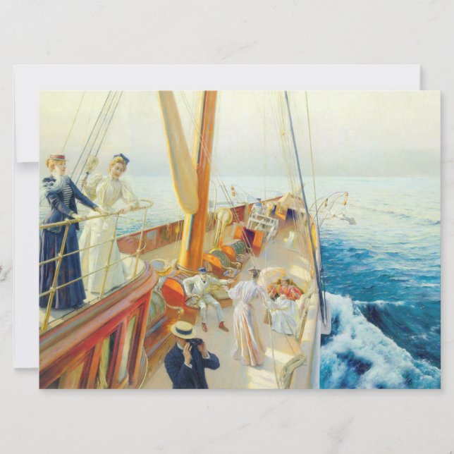 Carte Le yacht en Méditerranée (Devant)