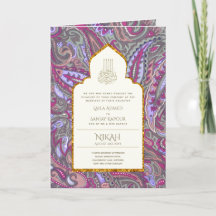 LeahG Paisley Ornate Islam Mariage musulman