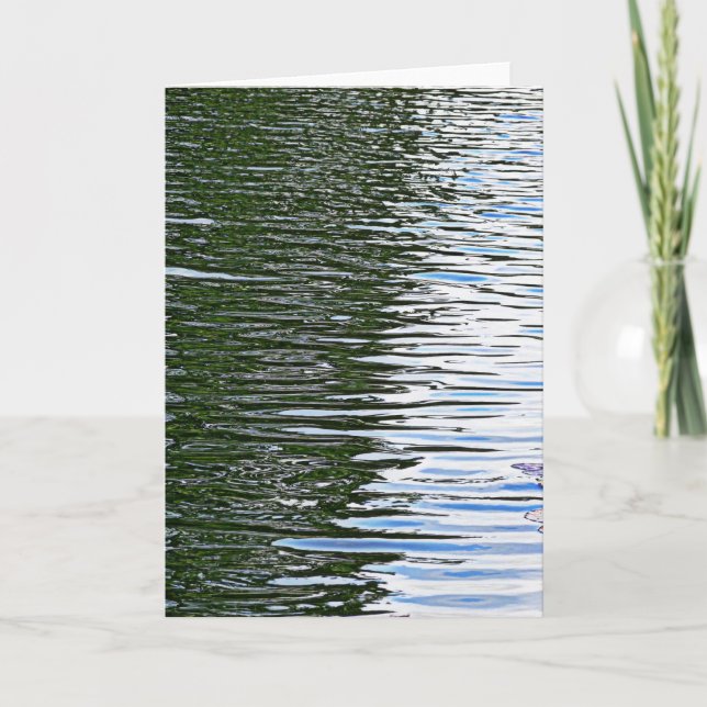 Carte L'eau de ondulation (Devant)