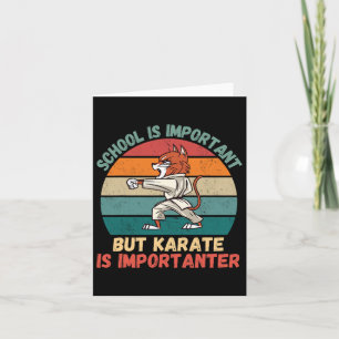 Carte L'école de chats mignonne vintage est important Ka