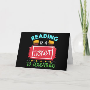 Carte Lecteur Lecture De Cadeaux Est Un Billet À Aventur