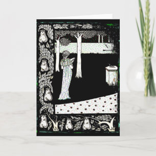 Carte Lecture de Beale Isolde de La dans le jardin