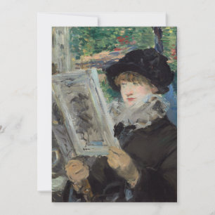 Carte Lecture Édouard Manet