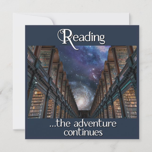 Carte Lecture, l'aventure continue (Devant)