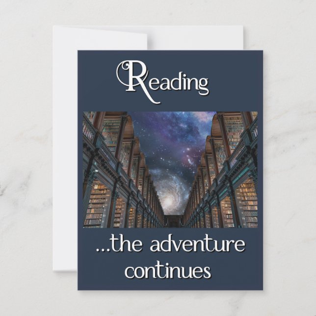 Carte Lecture, l'aventure continue (Devant)