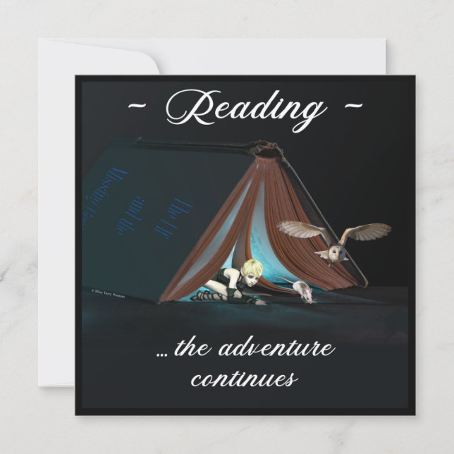 Carte Lecture, l'aventure continue (Devant)