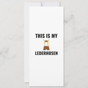 Carte Lederhosen