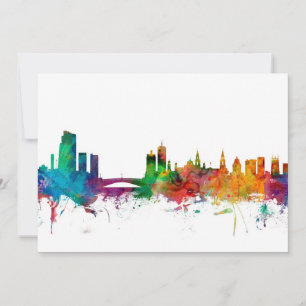 Carte Leeds England Skyline